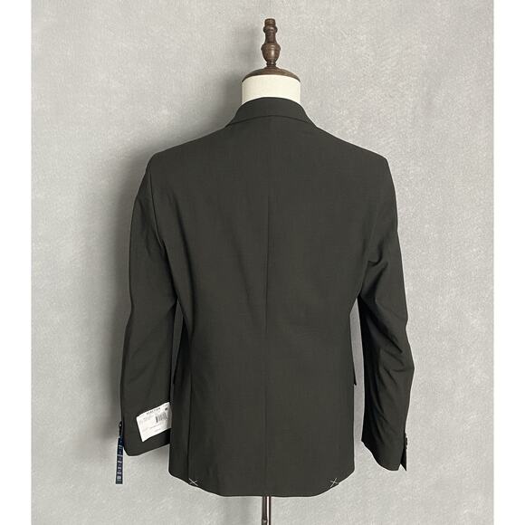 Kenneth Cole Reaction Men's 38 Regular Suit Jacket Flex Fabric Dark Grey NEW - Picture 6 of 9